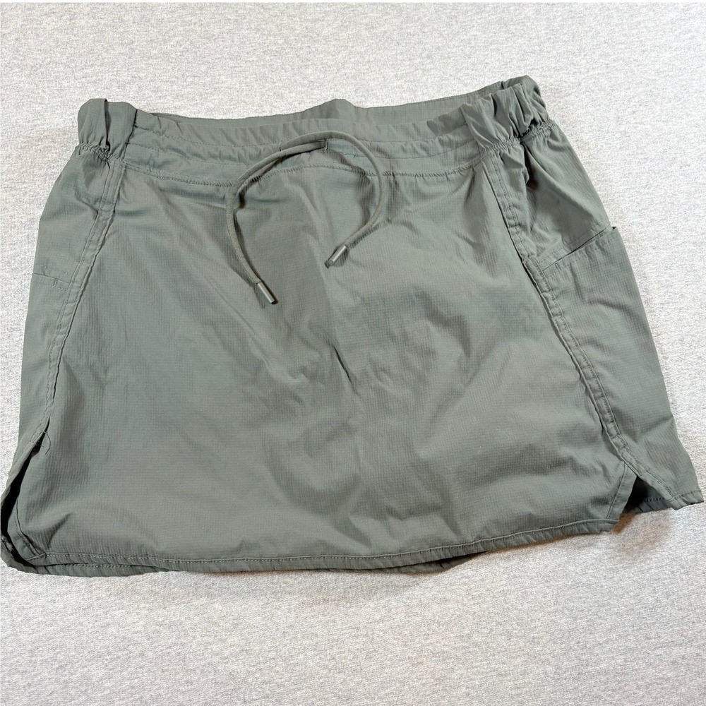 Te Verde Skort Womens Medium Olive Green Active Hiking Golf Ripstop
